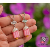 Кулон для друзей "Best Friends. Мороженое Эскимо с глазурью". Цена за набор 